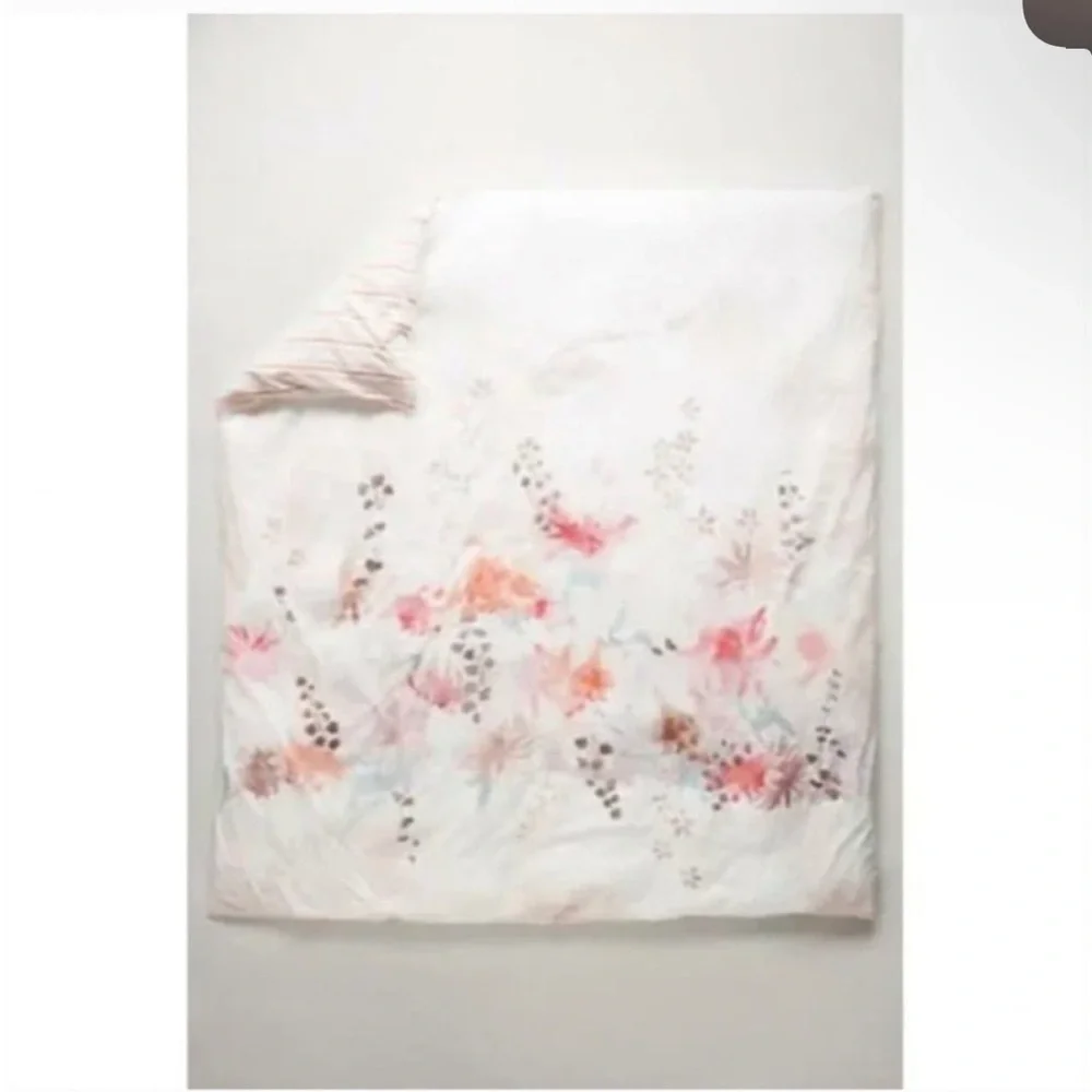 Anthropologie Lelie Duvet Cover Floral Size Full NWT